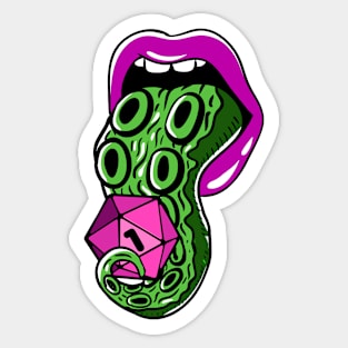 Pen and paper squid demon Sticker